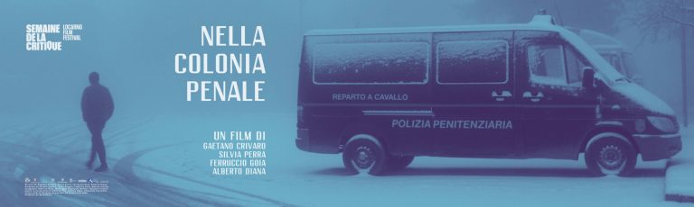 il banner del film Nella colonia penale, documentario di Gaetano Crivaro, Silvia Perra, Ferruccio Goia e Alberto Diana 