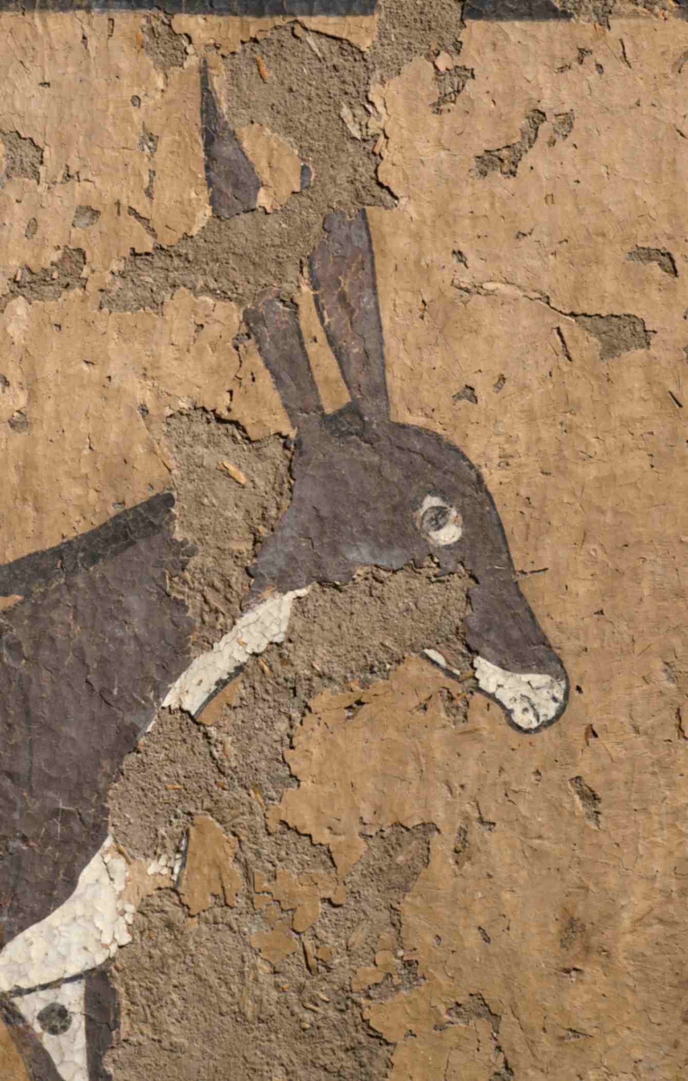 dettaglio degli affreschi della tomba di Iti e Neferu