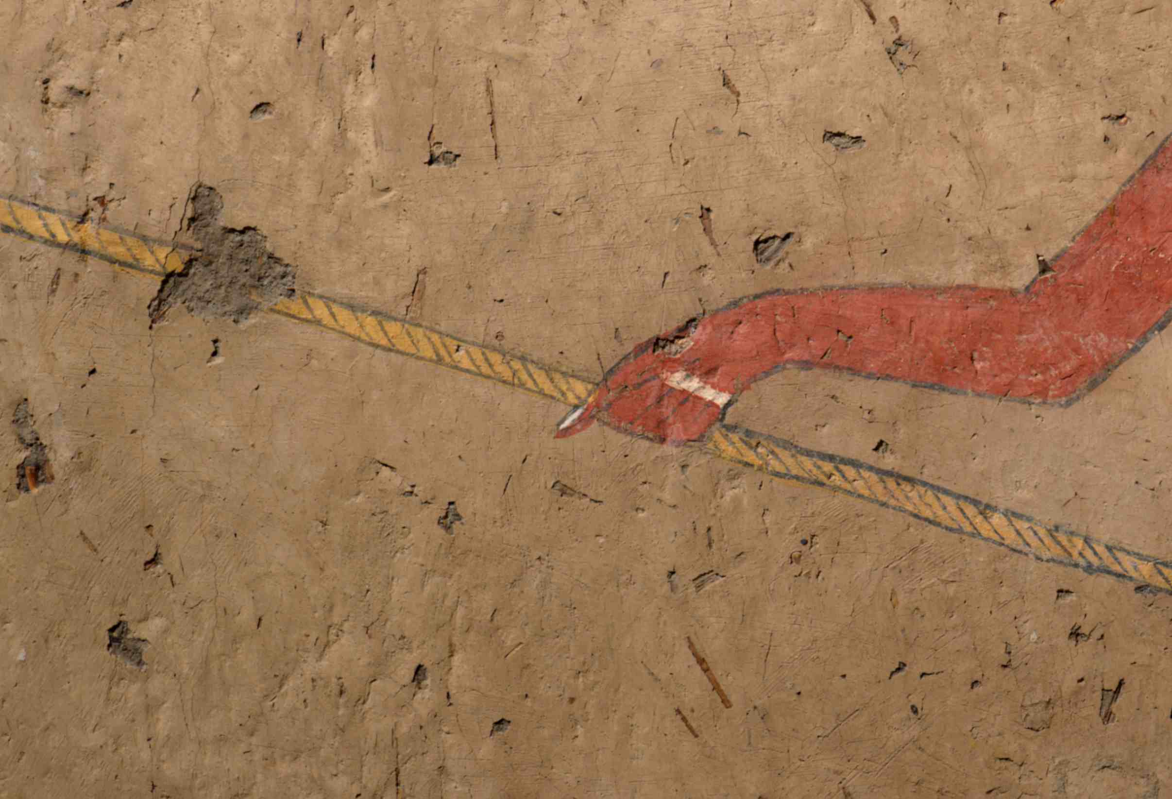 dettaglio degli affreschi della tomba di Iti e Neferu