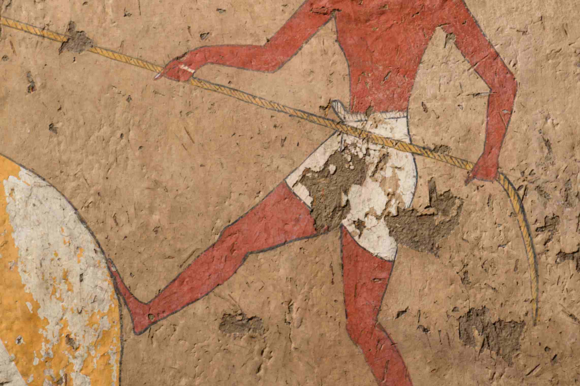 dettaglio degli affreschi della tomba di Iti e Neferu