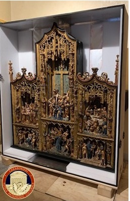 Carabinieri restituiscono alla Spagna un Retablo, proveniente da Marbella, del XVI secolo