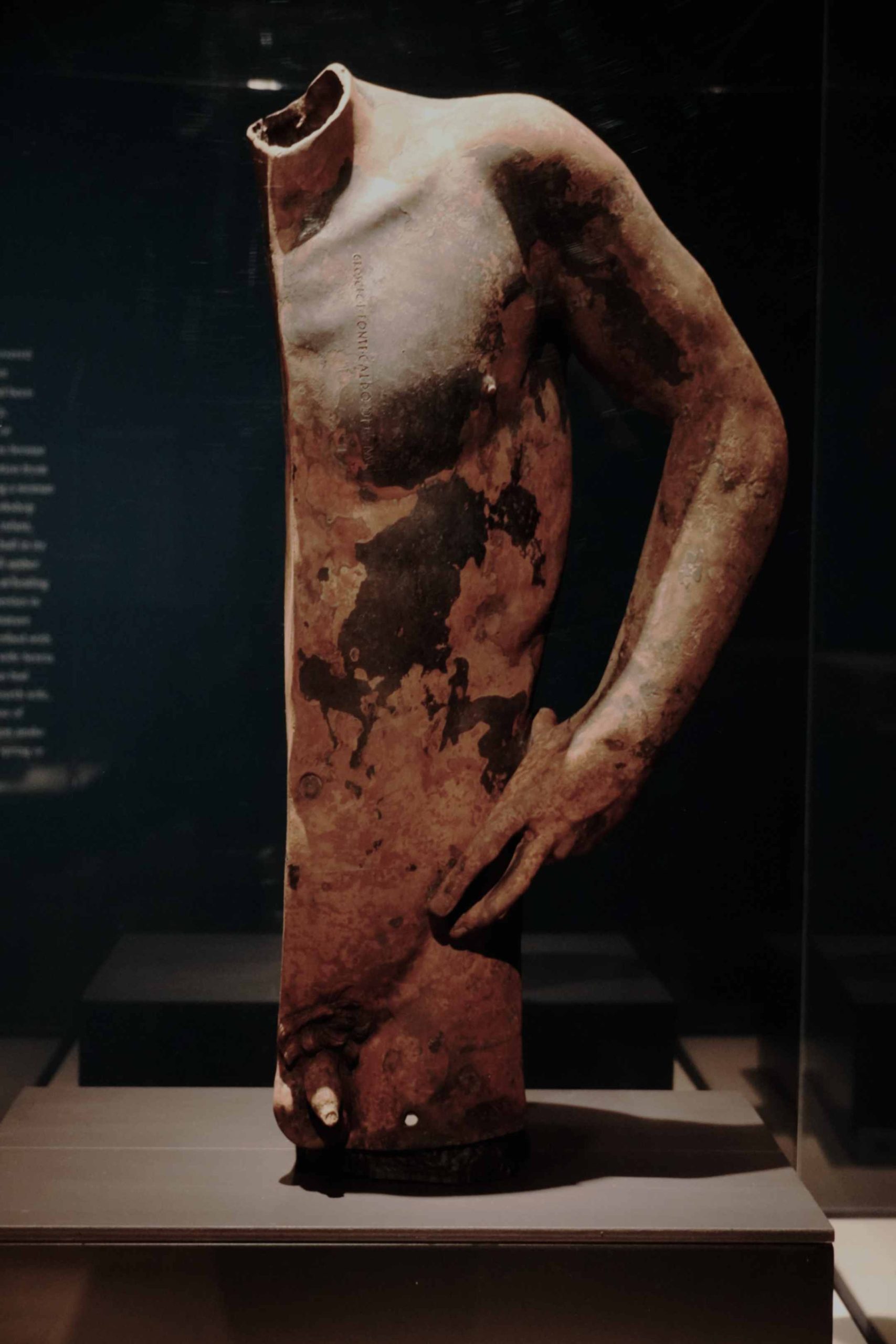 Allestimenti della mostra sui Bronzi di San Casciano a Berlino