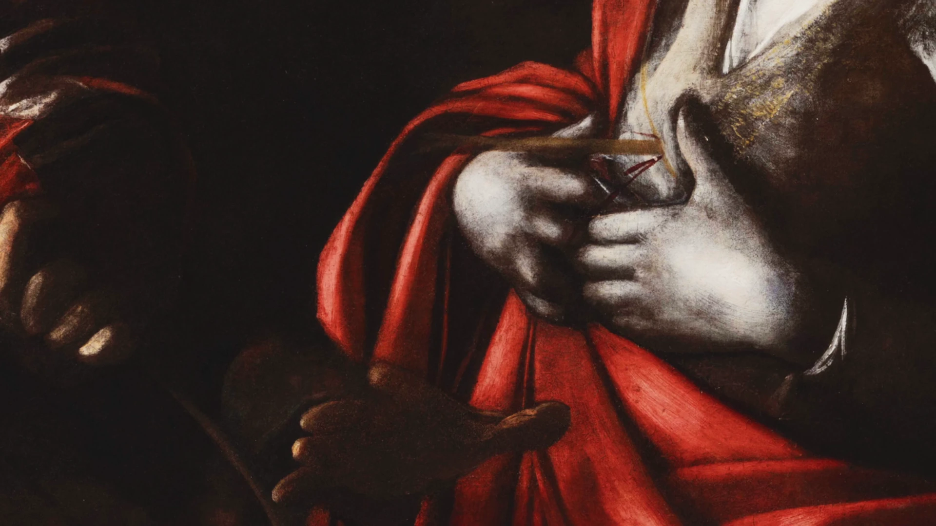 Dettaglio opera Il Martirio di sant_Orsola_Gallerie d_Italia di Napoli - Intesa Sanpaolo © 3D Produzioni