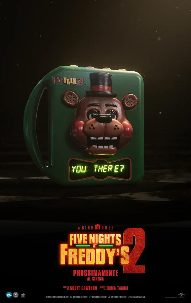 il manifesto teaser di Five Nights at Freddy's 2, regia di Emma Tammi