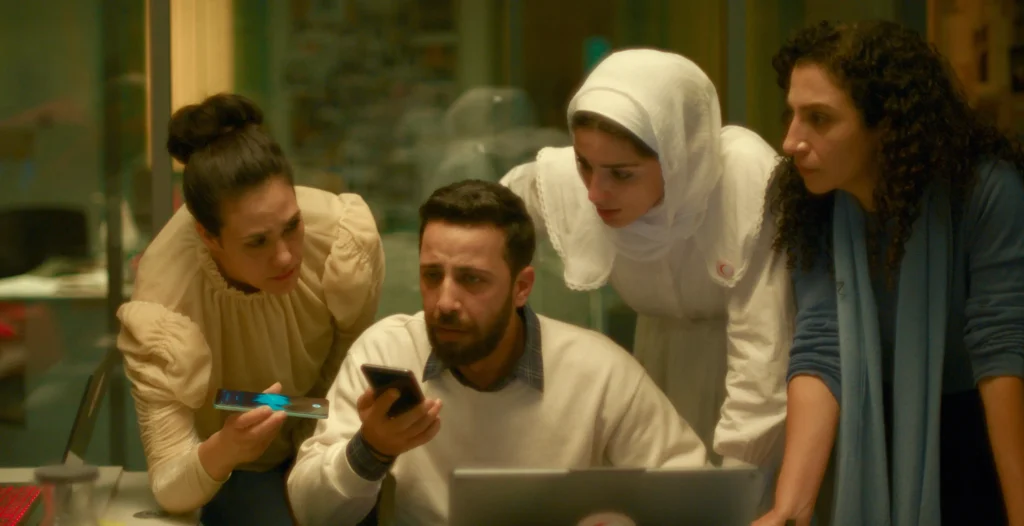 una scena dal film The Voice of Hind Rajab, per la regia di Kaouther Ben Hania