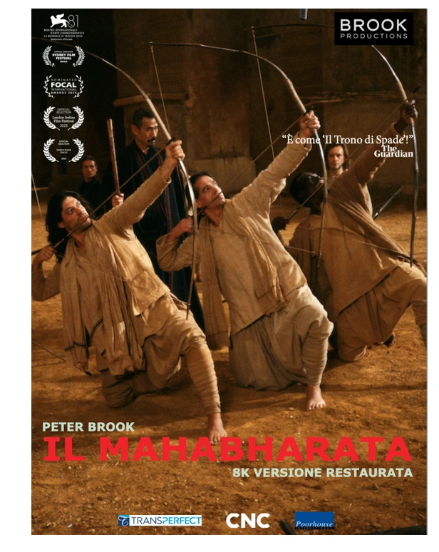 la locandina del film Il Mahabharata, per la regia di Peter Brook