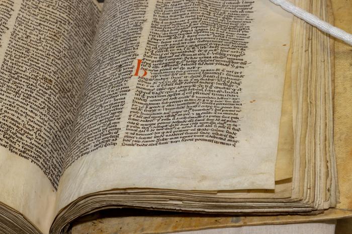Part of the sermon mentioning Wade in Peterhouse MS 255. Credits: Courtesy of the Master and Fellows of Peterhouse / University of Cambridge