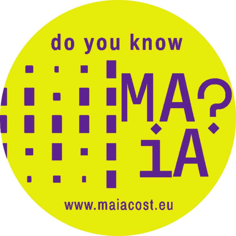 the logo of the COST Action Managing Artificial Intelligence in Archaeology (MAIA)