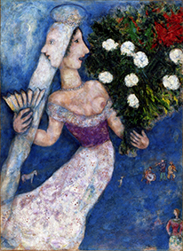 Marc Chagall, La sposa dai due volti, 1927. Collezione privata. © Chagall, ® by SIAE 2025
