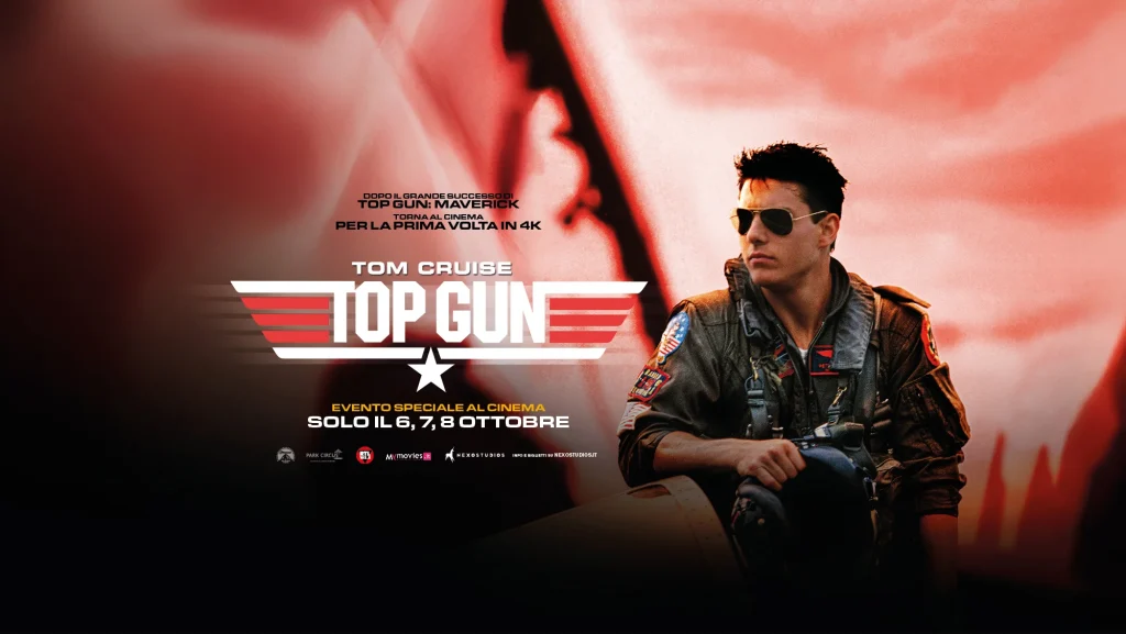 il banner di Top Gun, il film cult di Tony Scott che torna al cinema