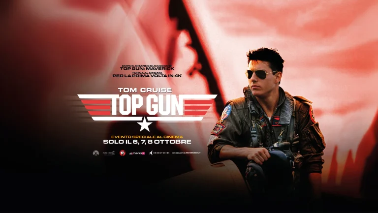 il banner di Top Gun, il film cult di Tony Scott che torna al cinema