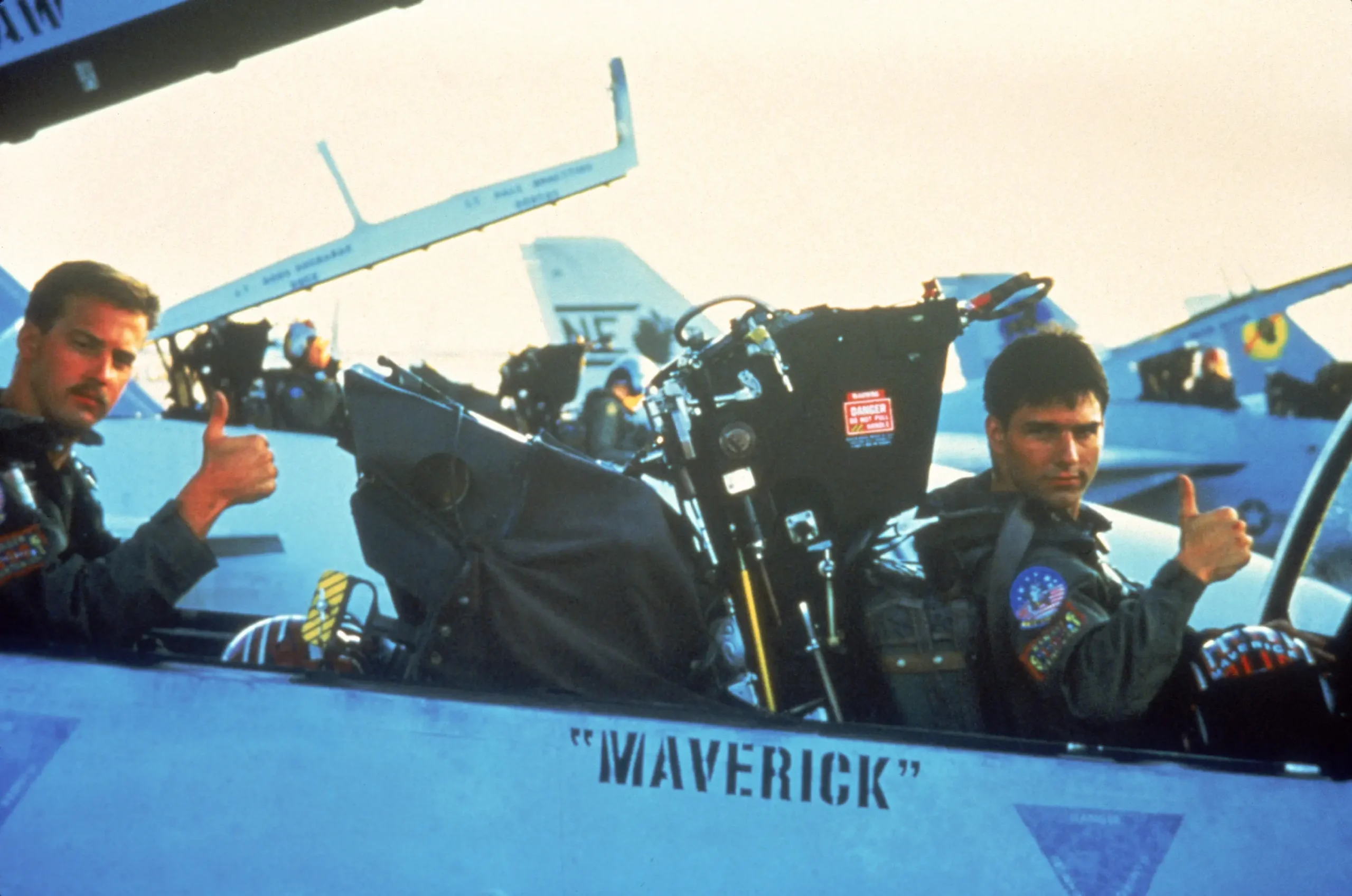 una scena dal film Top Gun