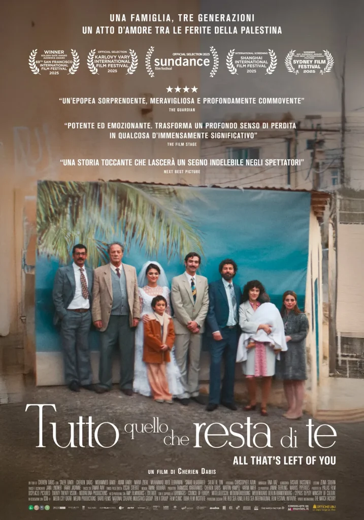 il poster del film Tutto quello che resta di te, regia di Cherien Dabis