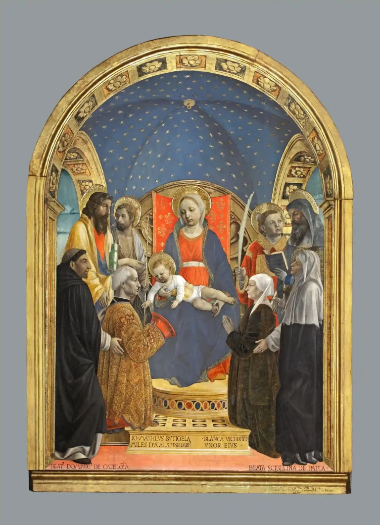 V. Foppa, Pala Bottigella, 1477-87, tempera su tavola, cm 175 x 122,5 Musei Civici di Pavia alla mostra Pavia 1525: le arti nel Rinascimento e gli arazzi della battaglia