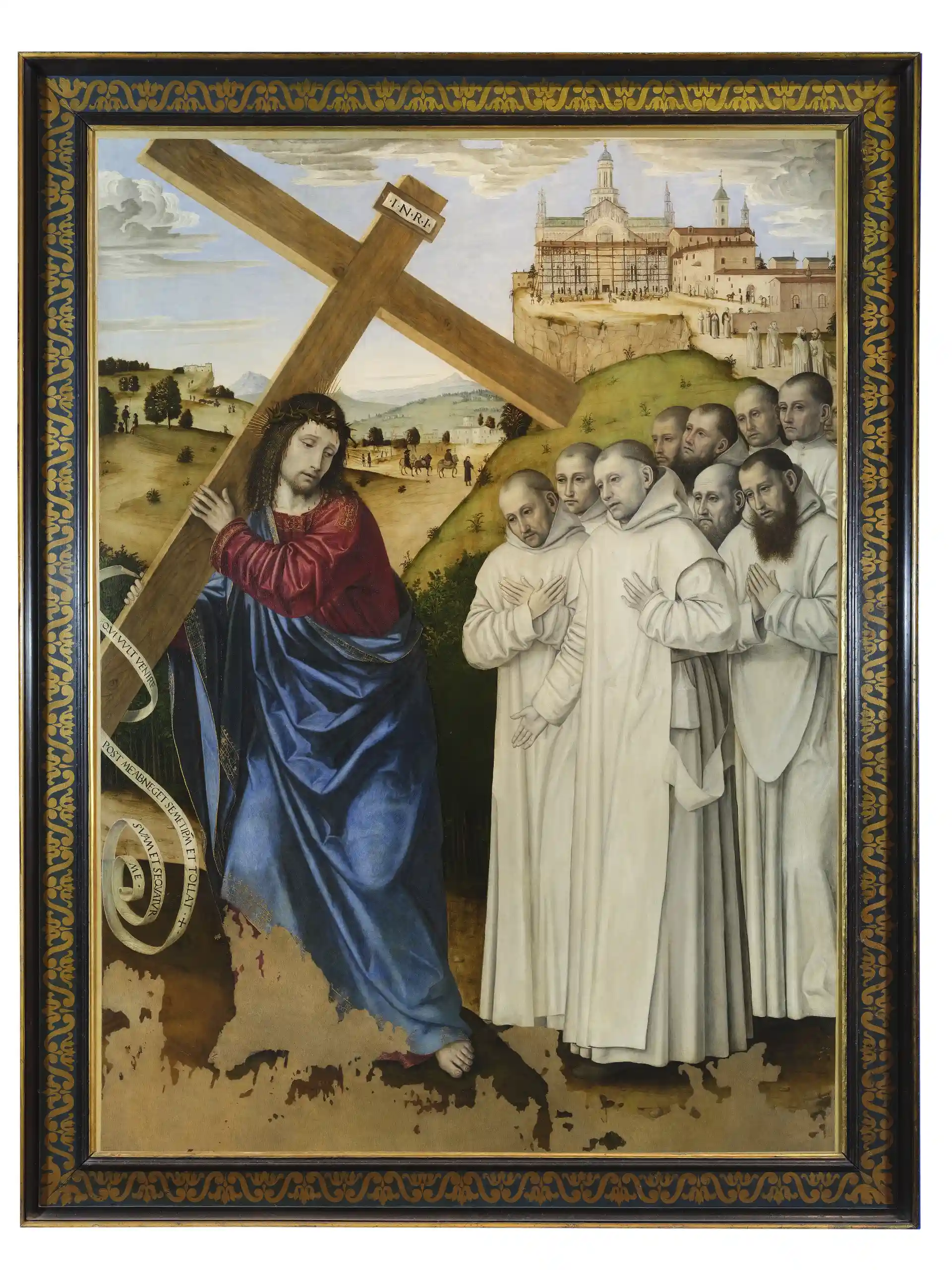 A. da Fossano, detto il Bergognone, Cristo portacroce coi certosini, 1491-1497, olio su tela, cm 160 x 118 Musei Civici di Pavia