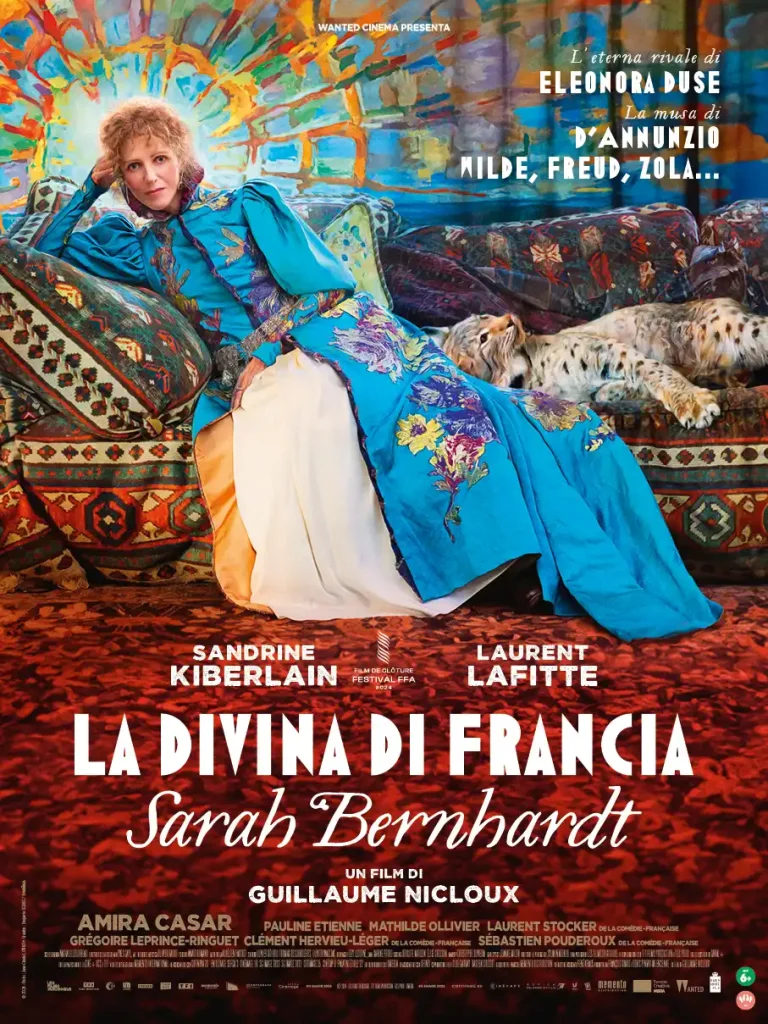 il poster del film La divina di Francia – Sarah Bernhardt, per la regia di Guillaume Nicloux