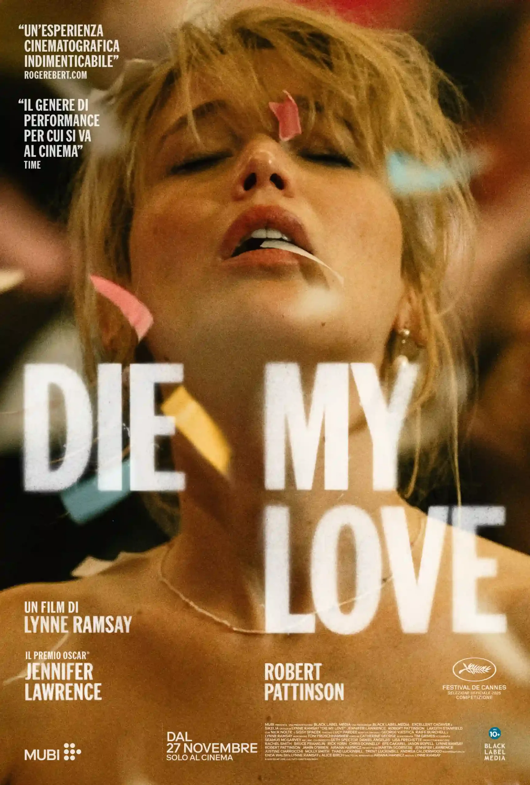 una delle due versioni del poster del film Die My Love, regia di Lynne Ramsay