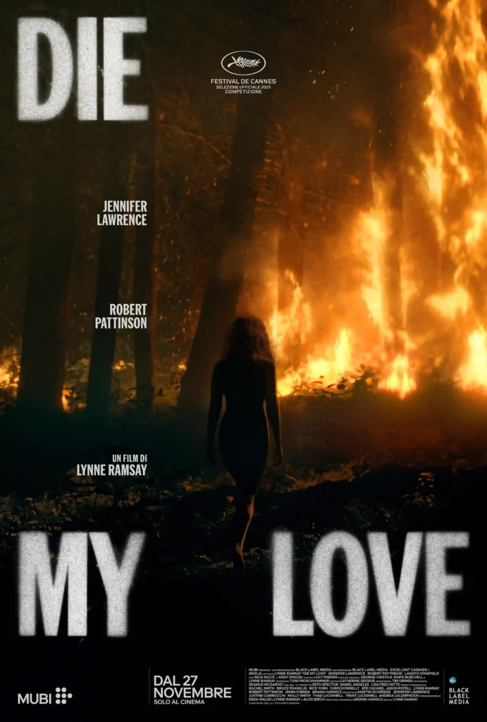 il teaser poster di Die My Love, film di Lynne Ramsay