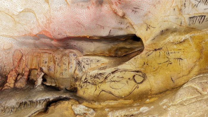 Modelo digital del entorno del Gran Pez, Cueva de la Pileta. Foto: Universidad de Sevilla