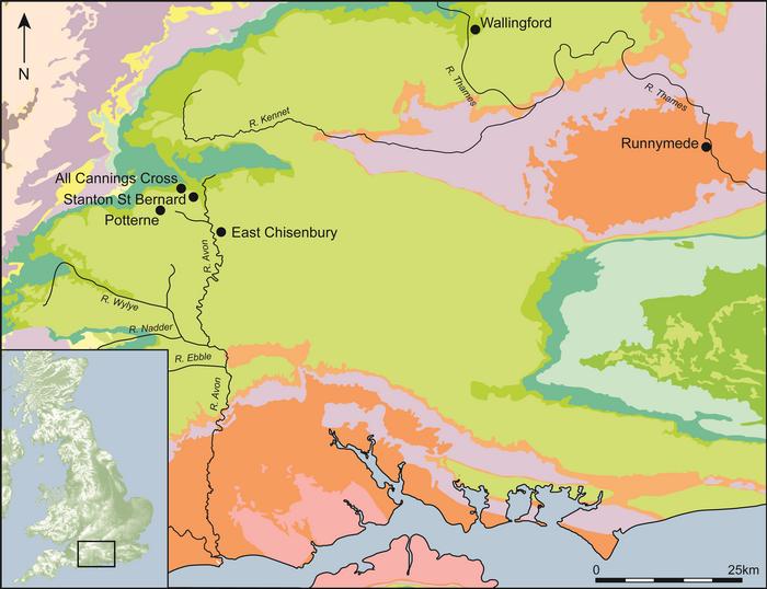 A map of the sites studied. Photo Credits: Cardiff University