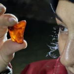 Grotta di Pertosa-Auletta Oggetto in ambra dall'area sacra di età ellenistica