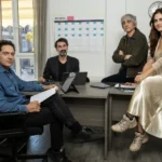 sul set del fim L’uomo Giusto, regia di Sergio Rubini