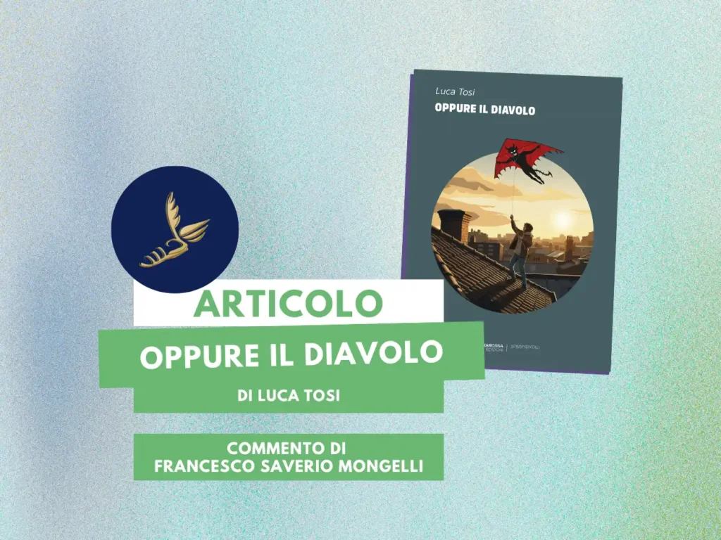 la copertina del romanzo di Luca Tosi, Oppure il diavolo, pubblicato da TerraRossa Edizioni (2025) nella collana Sperimentali