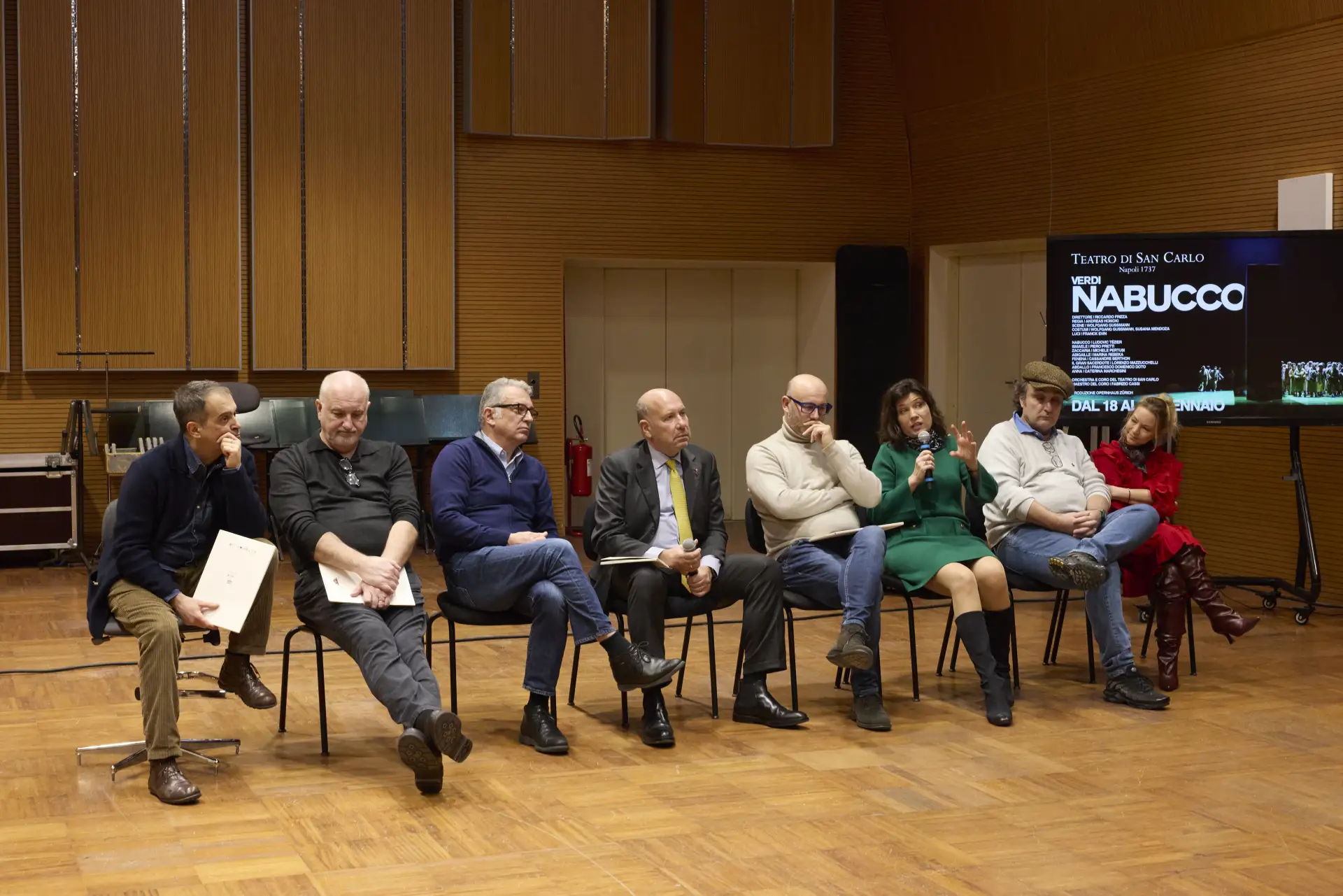 presentazione del Nabucco di Giuseppe Verdi in scena al Teatro di San Carlo per la Stagione d'Opera 2025/26