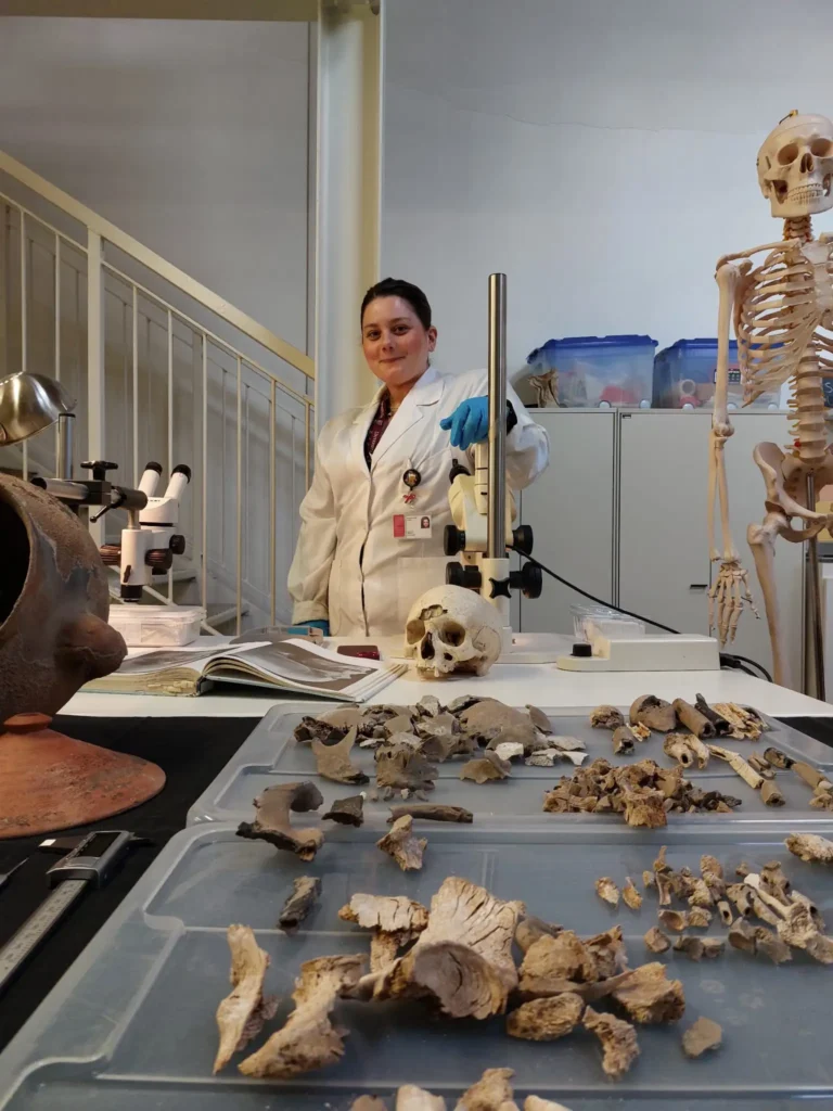 Melania Gigante in laboratorio