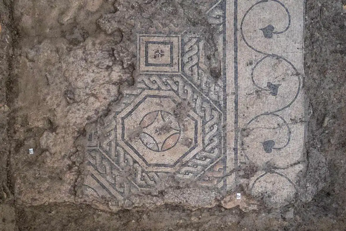 mosaici dalla basilica nell’area dell’ex Pescheria a Oderzo