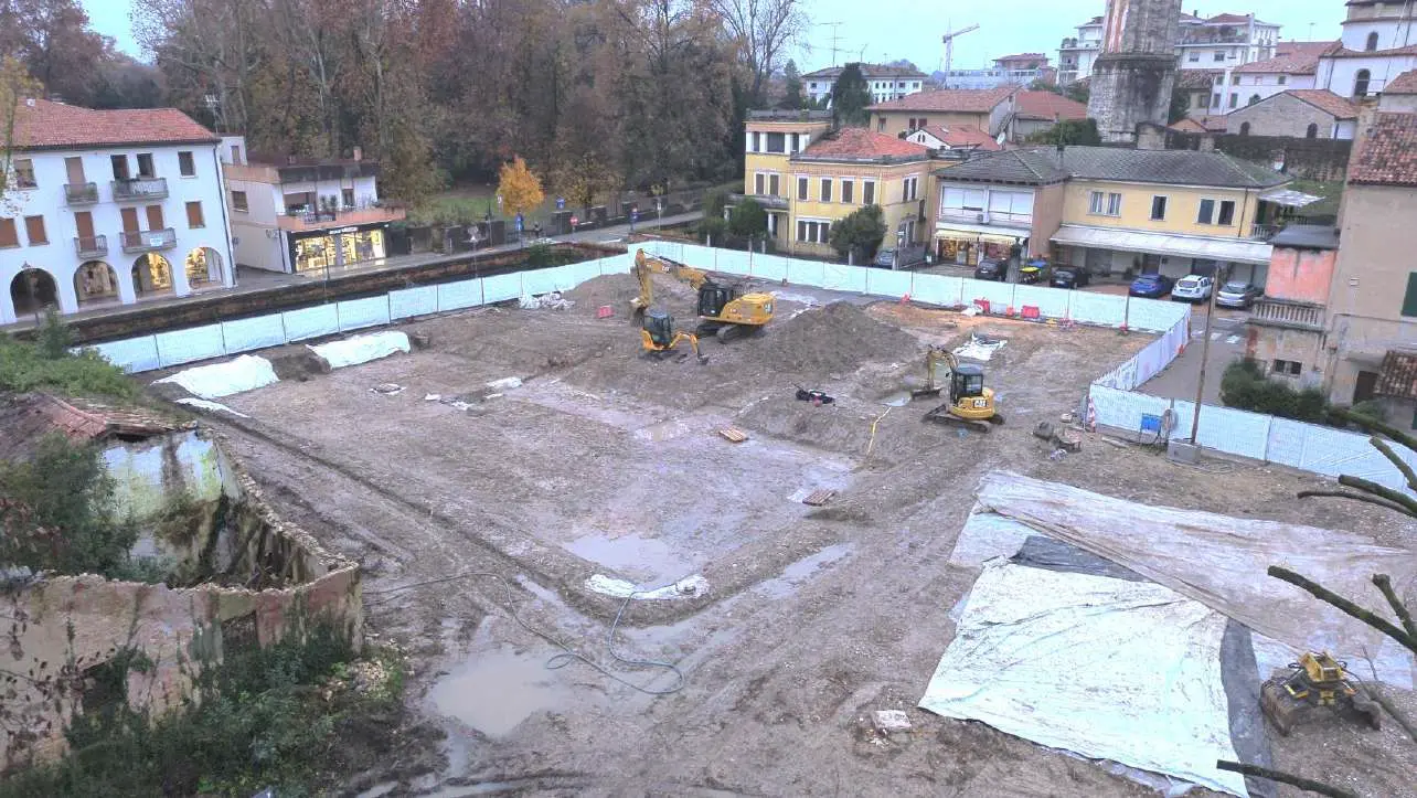 scavi presso la basilica nell’area dell’ex Pescheria a Oderzo