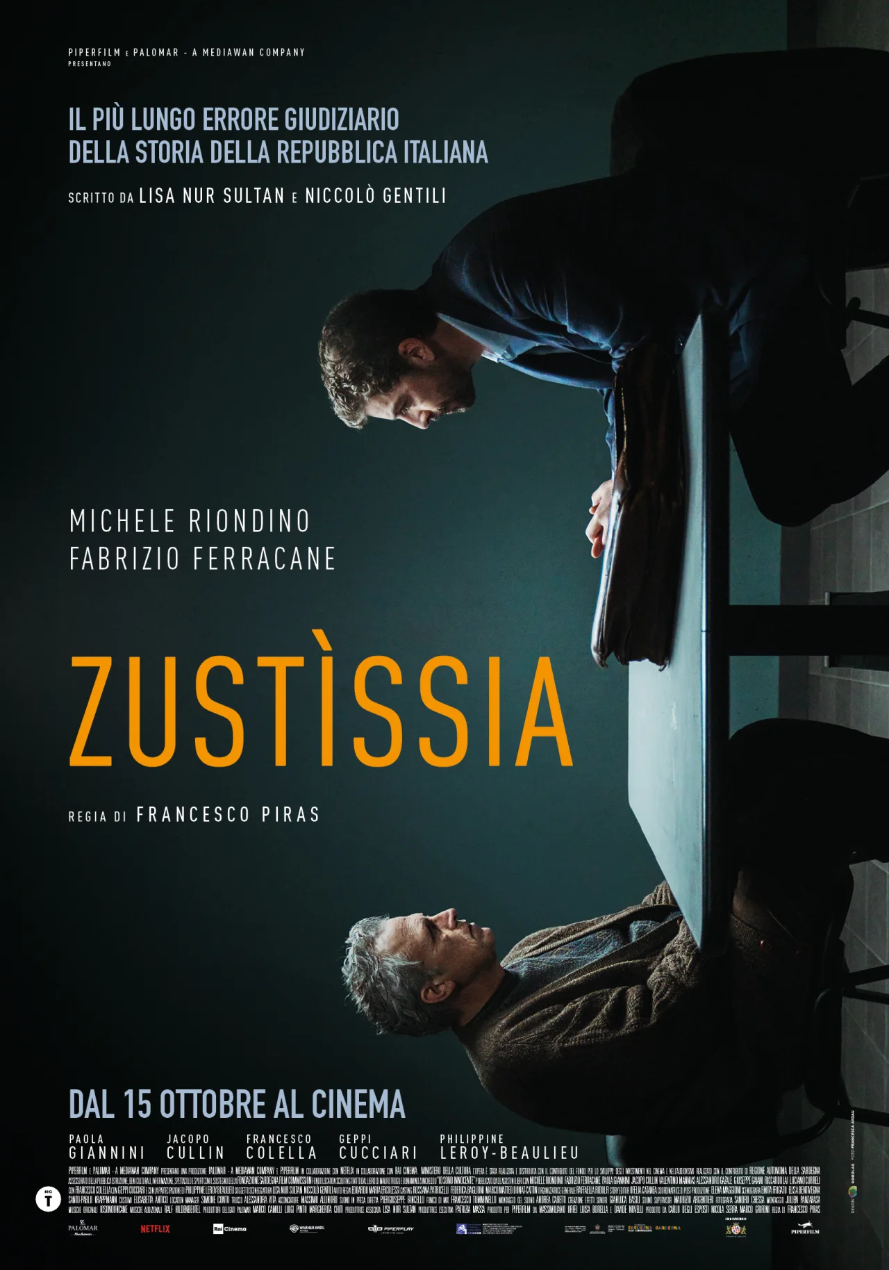 il manifesto del film Zustissia, regia di Francesco Piras