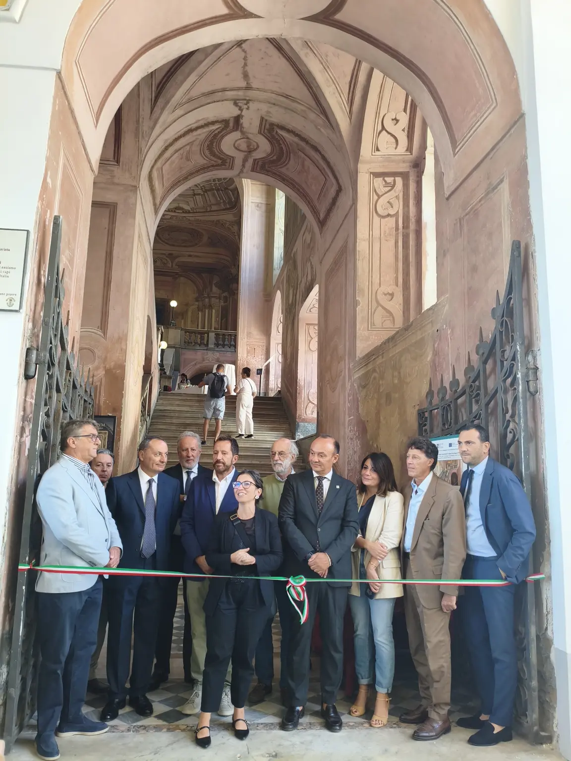 presentazione del restauro dello Scalone monumentale della Reggia di Portici